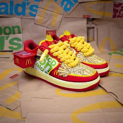 mcdonald's nike schoenen|Lovin’ These McDonald’s x Nike Air Force 1 Custom Sneakers.